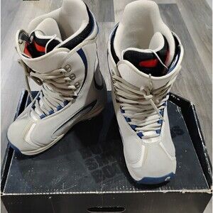 BURTON Men's Ruler Snowboard Boots Size 8.5 Shoe Sport Athlete Gray Blue